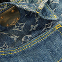 Louis Vuitton Baggy GM Monogram Denim Shoulder Bag