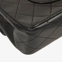 Chanel Vintage Classic Medium Double Flap Bag in Quilted Black Lambskin with 24-karat Gold-Plated Hardware