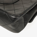 Chanel Vintage Classic Medium Double Flap Bag in Quilted Black Lambskin with 24-karat Gold-Plated Hardware