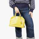 Sac à main Louis Vuitton Alma PM en cuir EPI Pistache