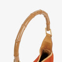 Gucci Jackie Bamboo Handle Suede Shoulder Bag
