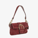 Coach Soho Suede Burgundy Shoulder Bag