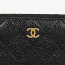 Chanel Black Caviar Quilted Classic Long Zipped Wallet