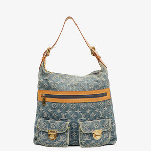 Louis Vuitton Baggy GM Monogram Denim Shoulder Bag