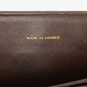 Chanel Half-Moon Flap Bag Brown Quilted Lambskin 24K Gold-Plated Hardware