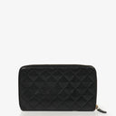 Chanel Black Caviar Quilted Classic Long Zipped Wallet