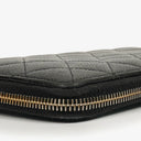 Chanel Black Caviar Quilted Classic Long Zipped Wallet
