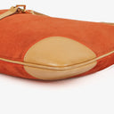 Gucci Jackie Bamboo Handle Suede Shoulder Bag