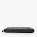 Chanel Black Caviar Quilted Classic Long Zipped Wallet
