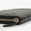 Chanel Black Caviar Quilted Classic Long Zipped Wallet