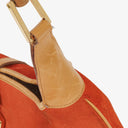Gucci Jackie Bamboo Handle Suede Shoulder Bag