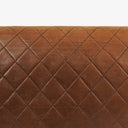 Chanel Half-Moon Flap Bag Brown Quilted Lambskin 24K Gold-Plated Hardware