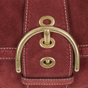 Coach Soho Suede Burgundy Shoulder Bag