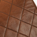 Chanel Half-Moon Flap Bag Brown Quilted Lambskin 24K Gold-Plated Hardware
