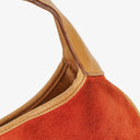 Gucci Jackie Bamboo Handle Suede Shoulder Bag