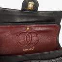 Chanel Vintage Classic Medium Double Flap Bag in Quilted Black Lambskin with 24-karat Gold-Plated Hardware