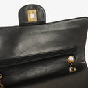 Chanel Vintage Classic Medium Double Flap Bag in Quilted Black Lambskin with 24-karat Gold-Plated Hardware