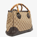Gucci Bamboo Shopper Monogram Brown Diana Small Tote Bag