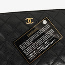 Chanel Black Caviar Quilted Classic Long Zipped Wallet