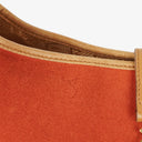 Gucci Jackie Bamboo Handle Suede Shoulder Bag