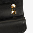 Chanel Vintage Classic Medium Double Flap Bag in Quilted Black Lambskin with 24-karat Gold-Plated Hardware