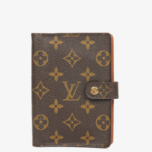 Louis Vuitton Monogram Canvas Small Ring Agenda Cover