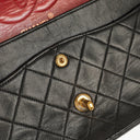 Chanel Vintage Classic Medium Double Flap Bag in Quilted Black Lambskin with 24-karat Gold-Plated Hardware
