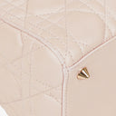 Christian Dior Medium Lady Dior Powder Pink Cannage Quilted Leather Bag