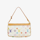 Louis Vuitton Takashi Murakami Pochette Accessoire Multicolor Clutch Handbag