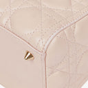 Christian Dior Medium Lady Dior Powder Pink Cannage Quilted Leather Bag