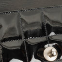 Chanel East West Black Patent Leather Chocolate Bar Flap Bag