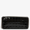 Chanel East West Black Patent Leather Chocolate Bar Flap Bag