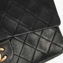 Chanel Vintage Classic Medium Double Flap Bag in Quilted Black Lambskin with 24-karat Gold-Plated Hardware
