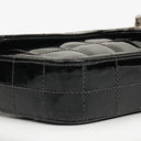 Chanel East West Black Patent Leather Chocolate Bar Flap Bag