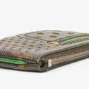 Louis Vuitton Monogram Canvas Perforated Green Pochette Clés Key Pouch