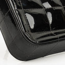 Chanel East West Black Patent Leather Chocolate Bar Flap Bag