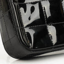 Chanel East West Black Patent Leather Chocolate Bar Flap Bag