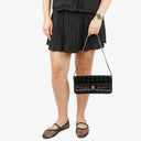 Chanel East West Black Patent Leather Chocolate Bar Flap Bag