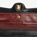 Chanel Vintage Classic Double Flap Bag in Quilted Black Lambskin with 24K Gold-Plated Hardware