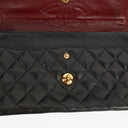 Chanel Vintage Classic Double Flap Bag in Quilted Black Lambskin with 24K Gold-Plated Hardware