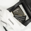 Chanel Black Leather Camellia Top Handle Bag
