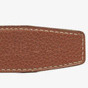 Hermes 30mm Leather Reversible Brown/Blue H Belt Size 80