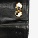 Chanel Vintage Classic Double Flap Bag in Quilted Black Lambskin with 24K Gold-Plated Hardware