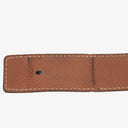 Hermes 30mm Leather Reversible Brown/Blue H Belt Size 80