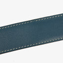 Hermes 30mm Leather Reversible Brown/Blue H Belt Size 80