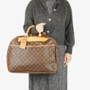 Louis Vuitton Alize 45 Monogram Coated Canvas Travel Bag