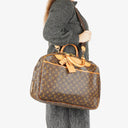 Louis Vuitton Alize 45 Monogram Coated Canvas Travel Bag