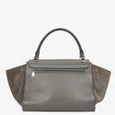 Celine Grey Leather and Suede Trapeze Bag