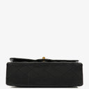 Chanel Vintage Classic Double Flap Bag in Quilted Black Lambskin with 24K Gold-Plated Hardware