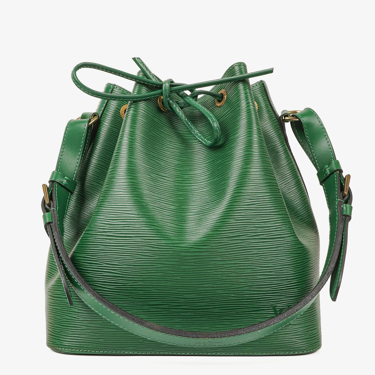 Louis Vuitton Petit Noe Green EPI Leather Shoulder Bag
